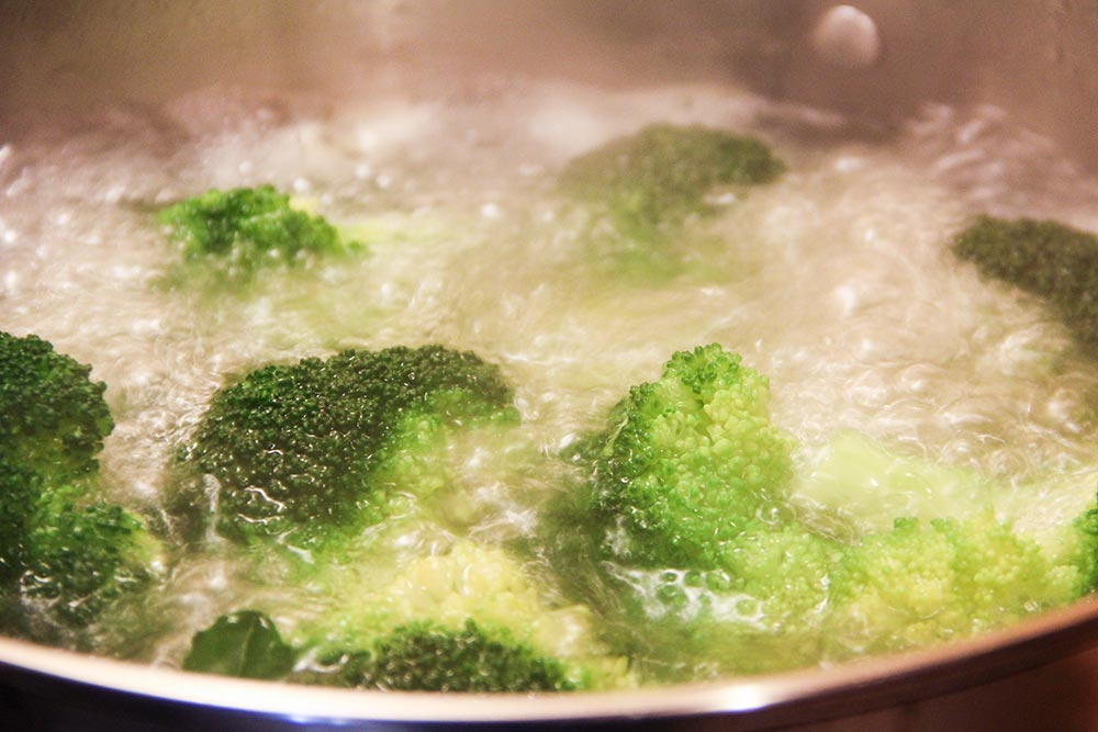 Boiling Broccoli Florets