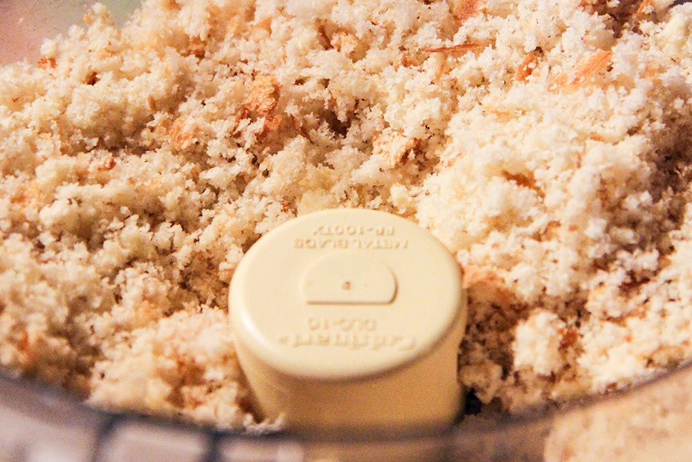 Making Bread Crumbs in Food Processor