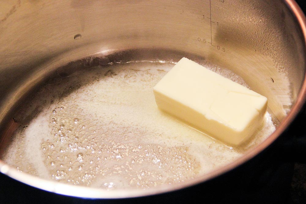 Melting Butter in Saucepan