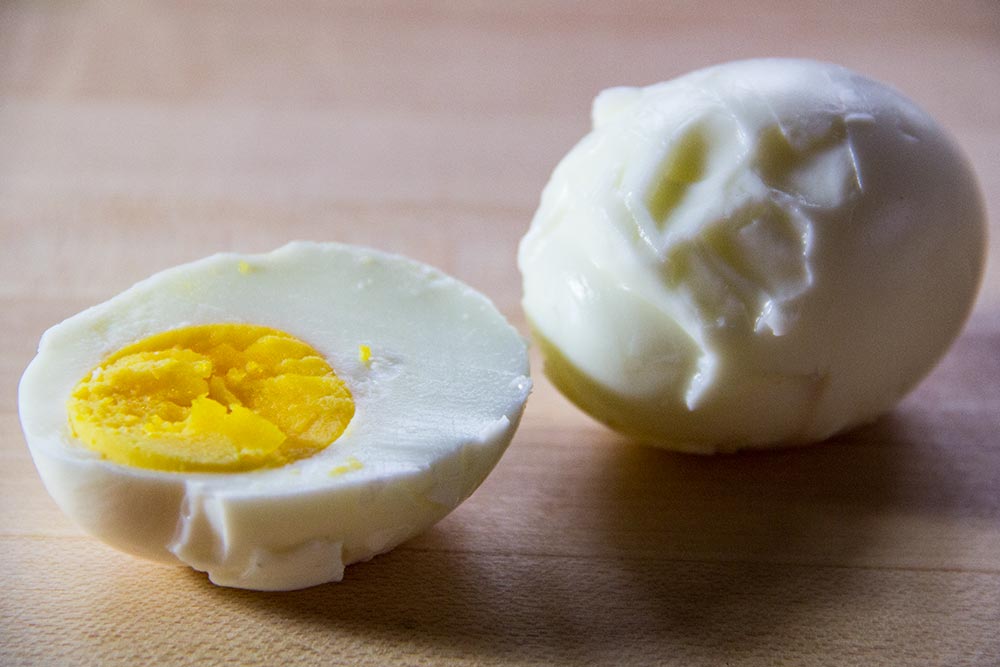 Broken Hard-Boiled Egg
