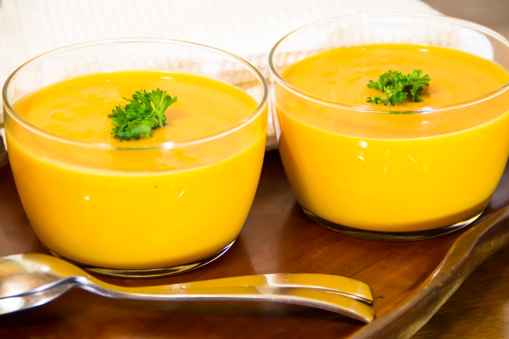 Butternut Squash Soup with Spoons