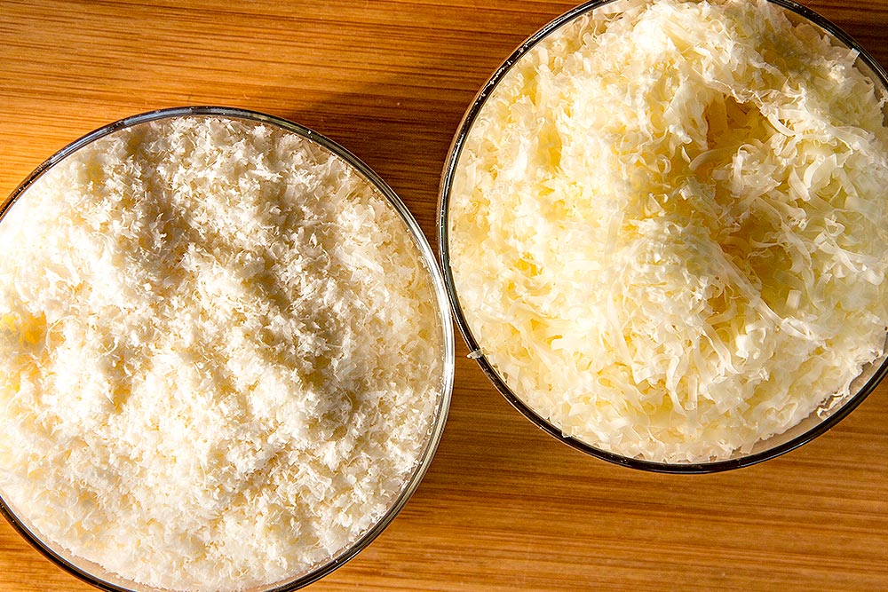 Grated Parmesan & Swiss Cheese