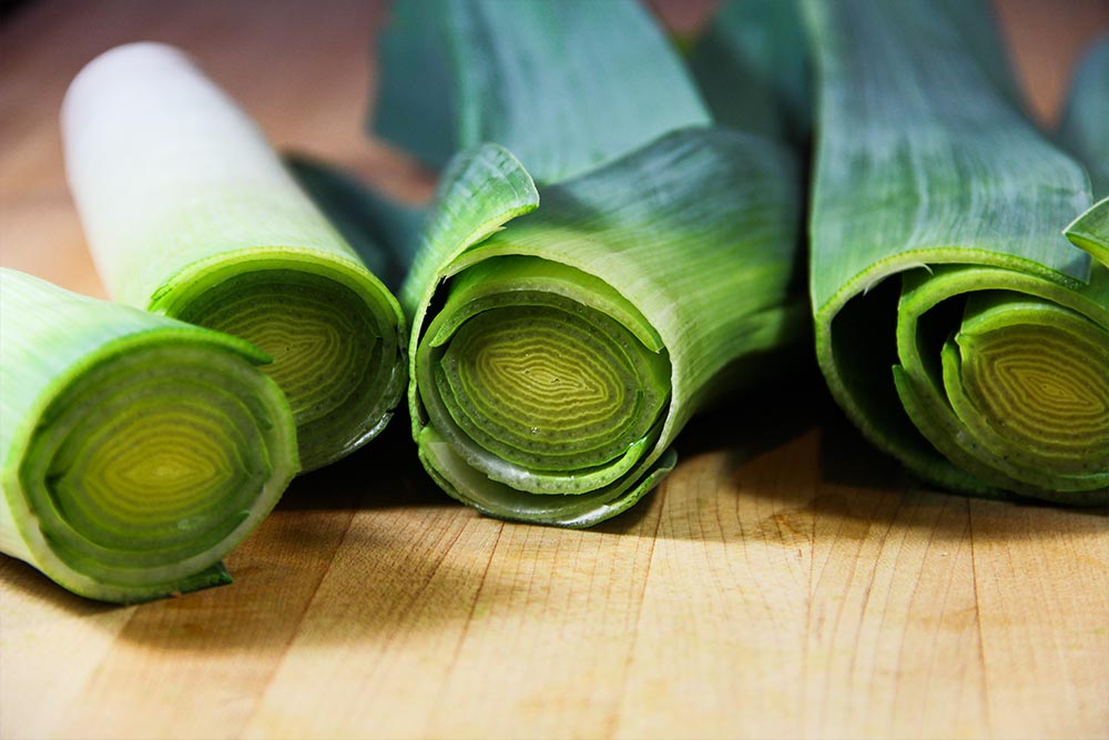 Halved Leeks
