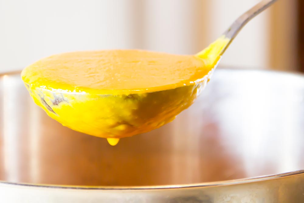 Ladel of Butternut Squash Soup