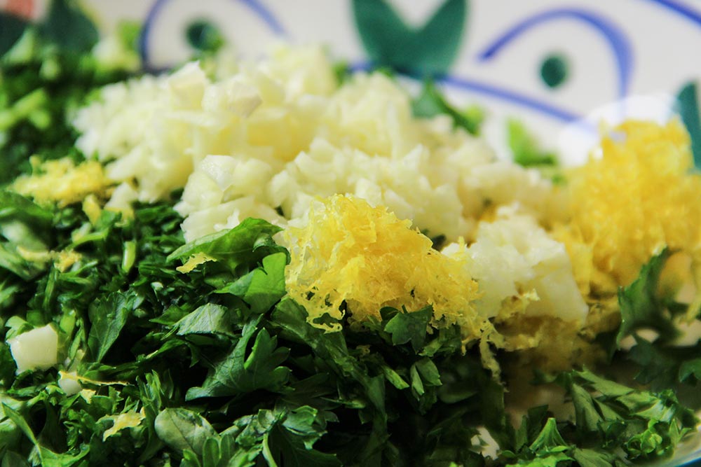 Parsley, Garlic & Lemon Zest Mixture