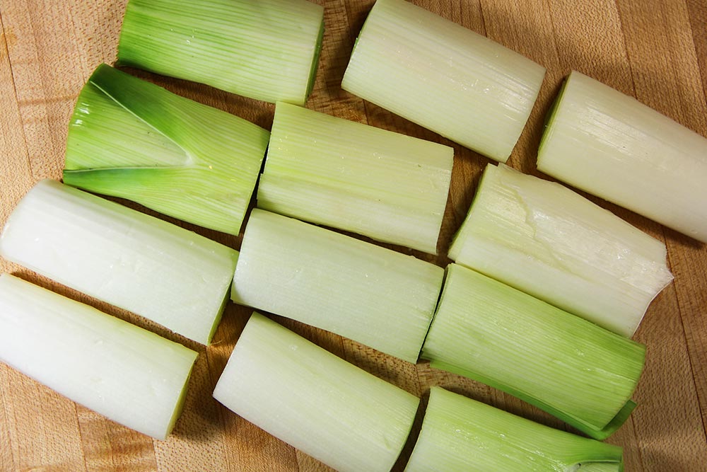 Pieces of Leeks