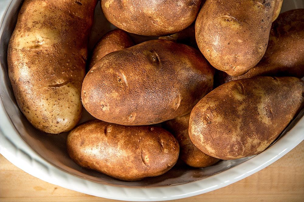 Washed Russet Potatoes