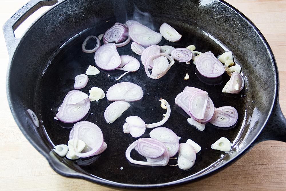 Sauteing Garlic & Shallots