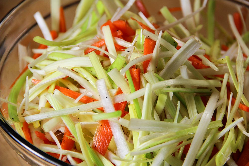 Seasoning Carrots & Leeks