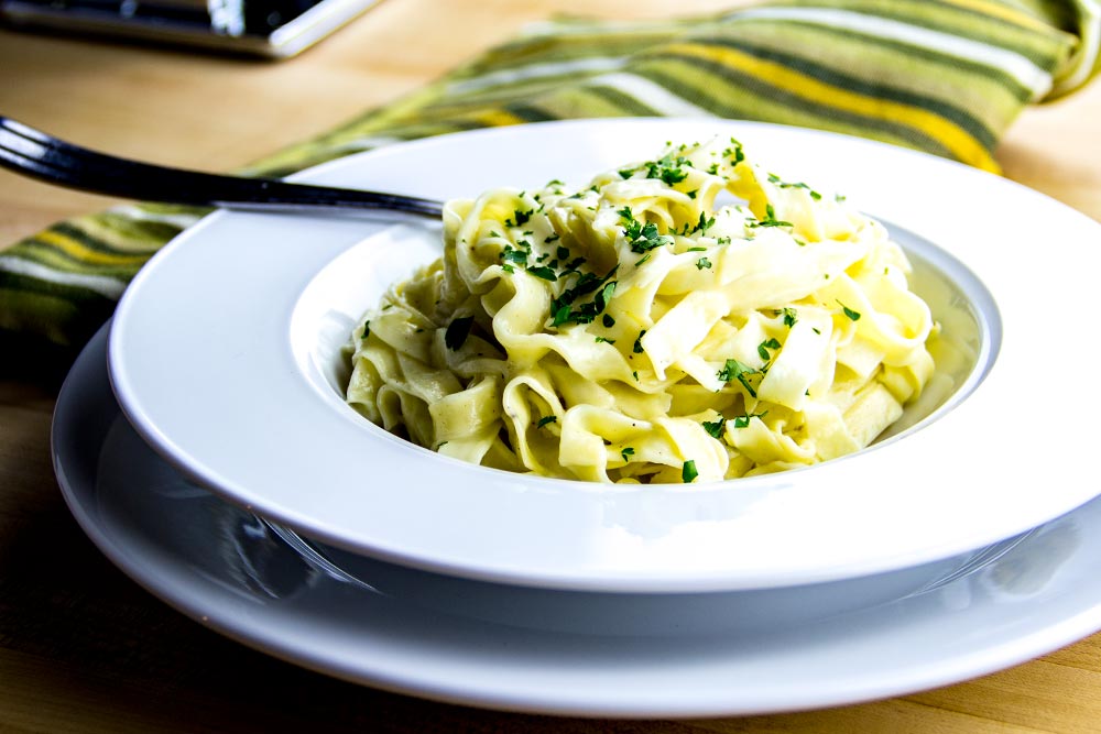 Fettuccini Alfredo with Parsley