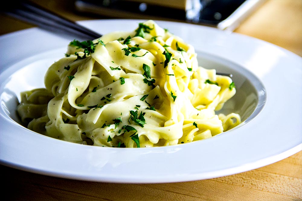 Fresh Homemade Fettuccini Alfredo