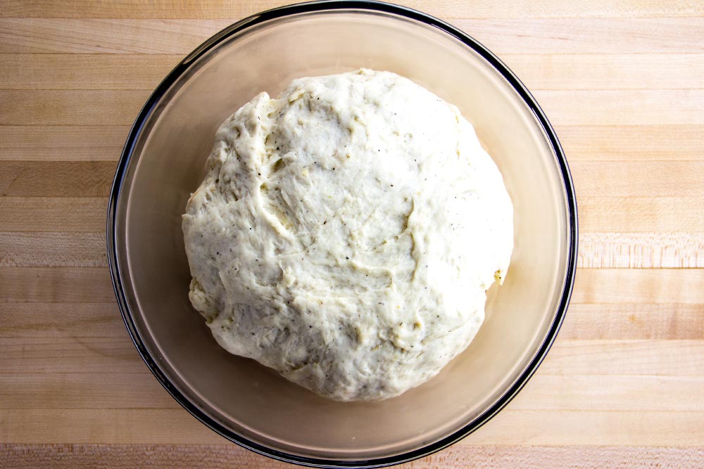 Risen Pizza Dough