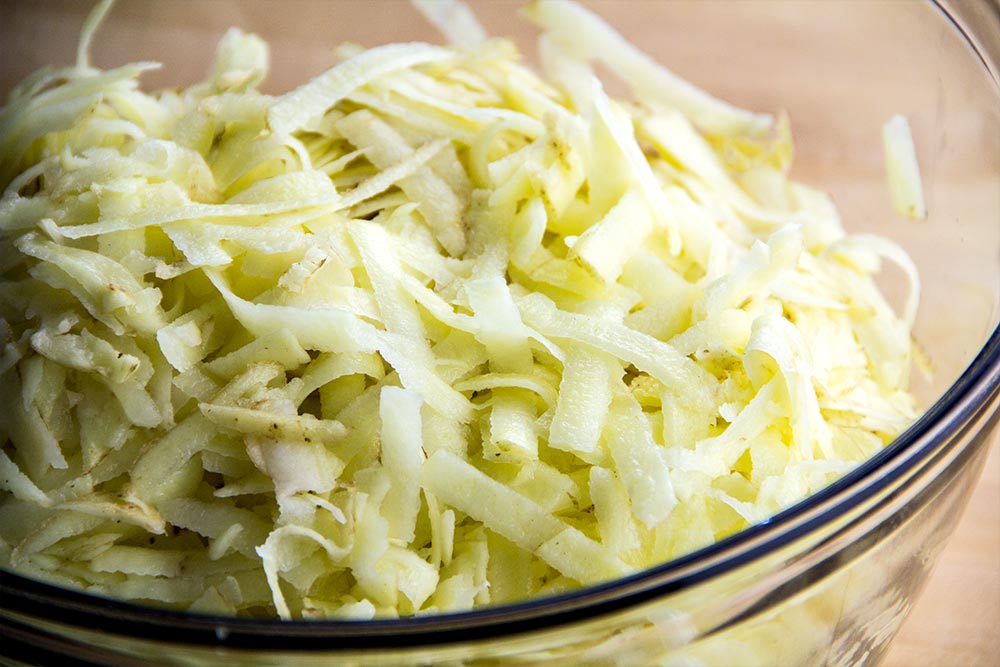 Shredded Yukon Gold Potateos