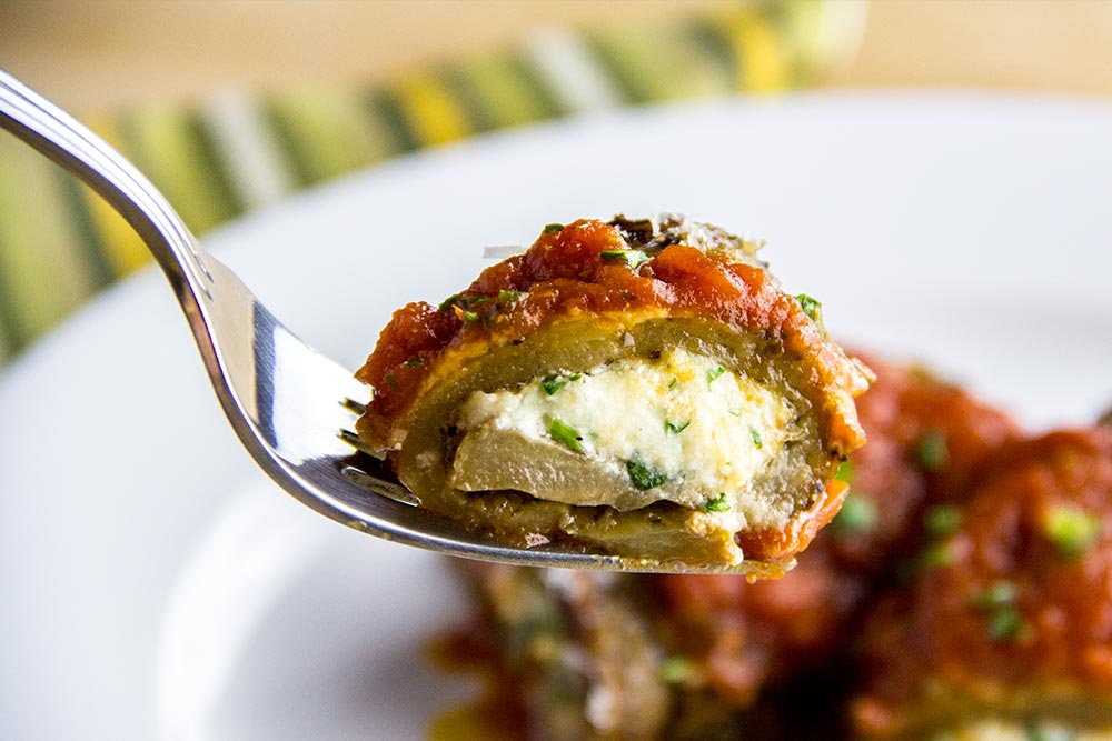 Eggplant involtini with Homemade Sauce Recipe