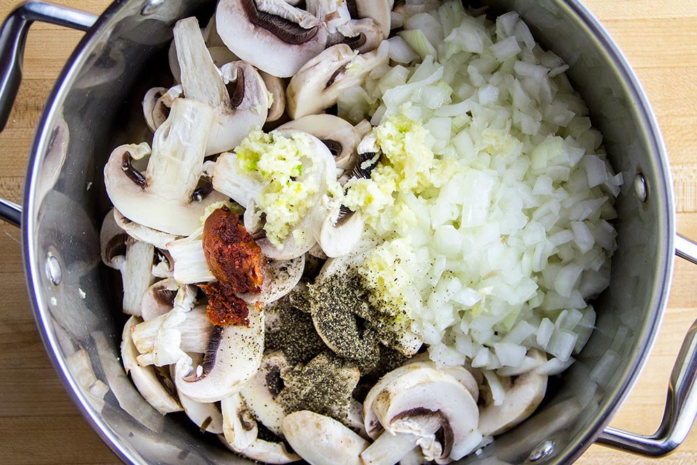Mushroom & Wild Rice Soup Ingredients
