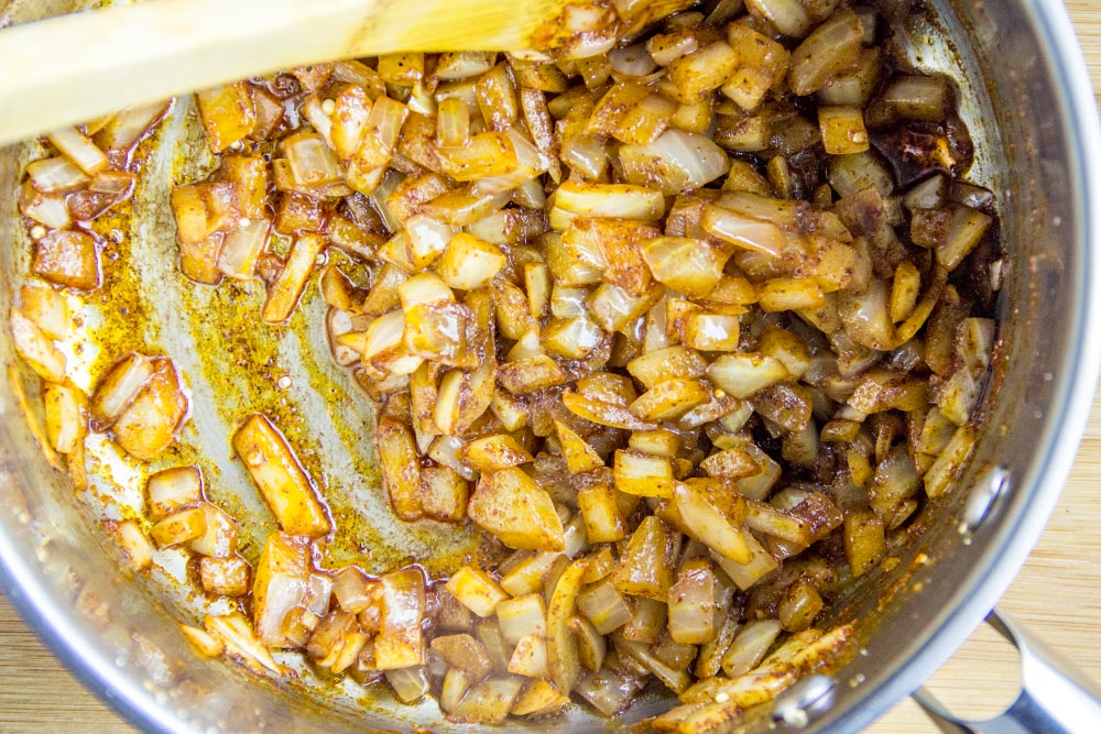 Onions, Chile Powder & Cumin