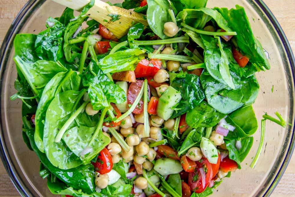 Tossed Spinach Salad