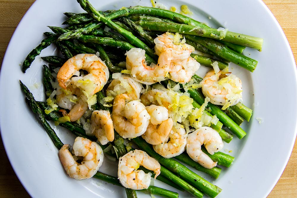 Asparagus & Shrimp Dinner