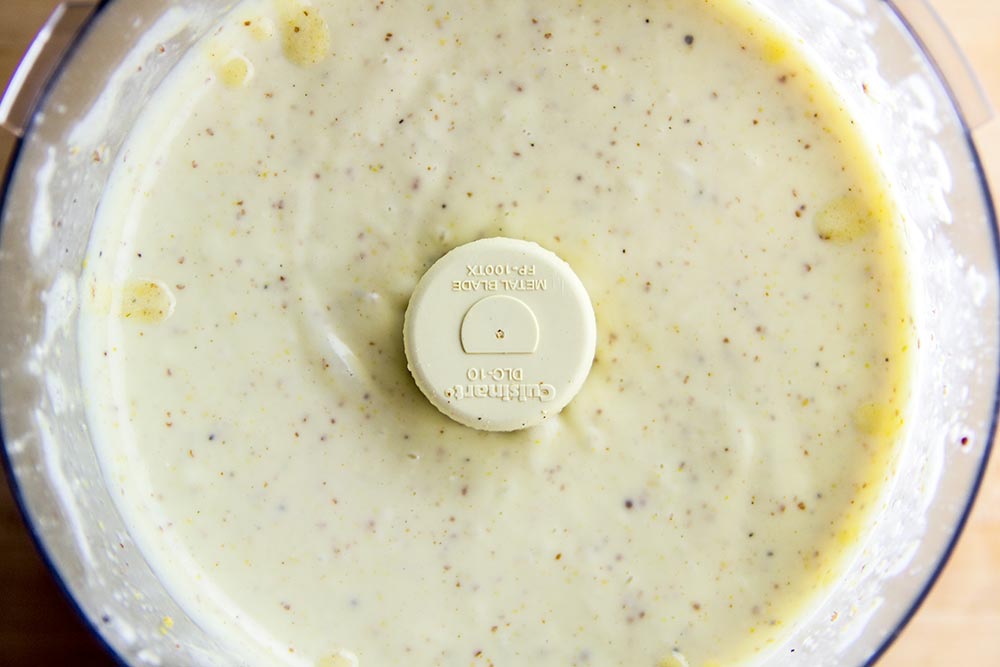 Homemade Garlic Mayonnaise in Food Processor