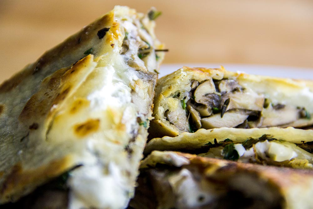 Mushroom & Goat Cheese Quesadilla