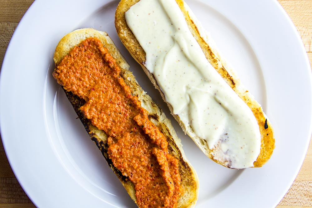 Toasted Roll with Spread