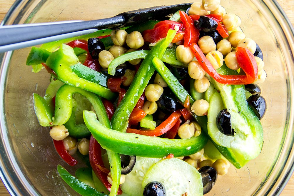 Vegetable Sandwich Filling Tossed in Vinaigrette