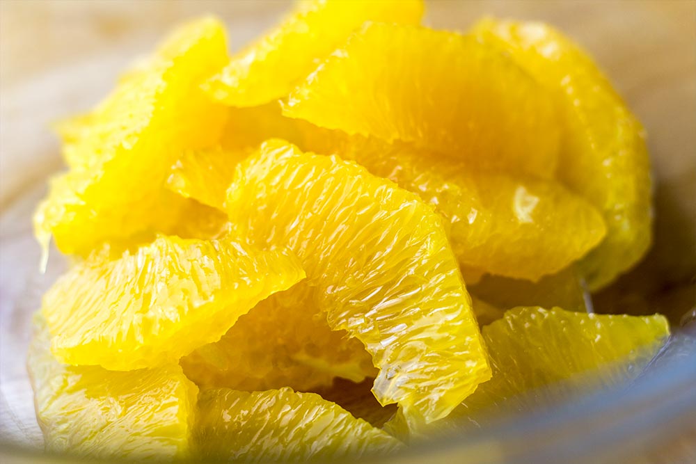 Trimmed Orange Pieces