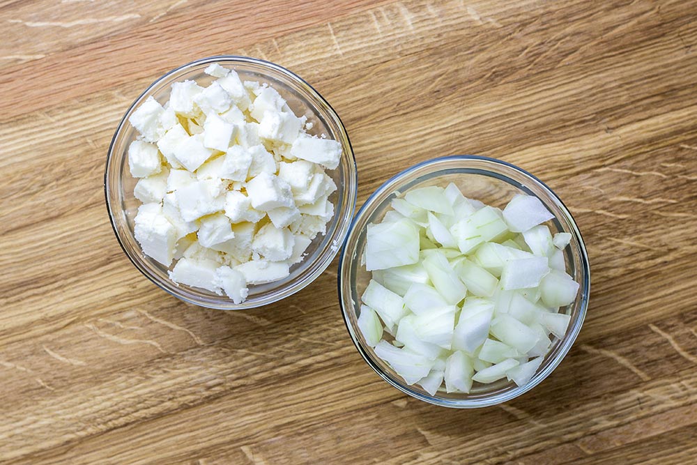 Queso Fresco Cheese & Chopped Sweet Onion