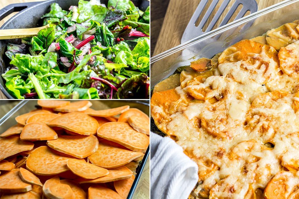 Sweet Potato & Swiss Chard Casserole Recipe