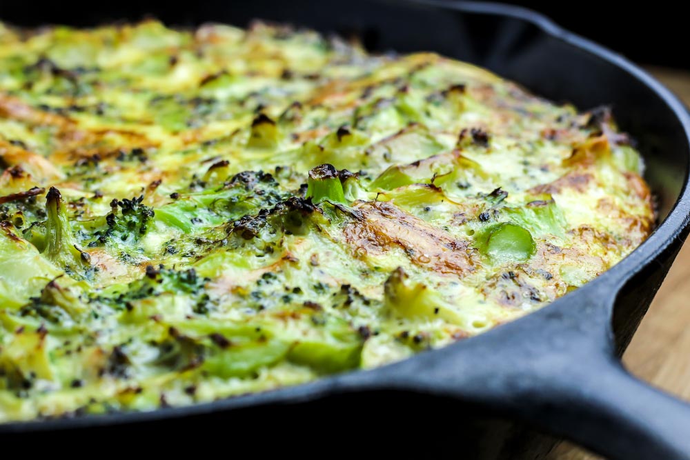 Broccoli, Pasta & Parmesan Frittata Recipe