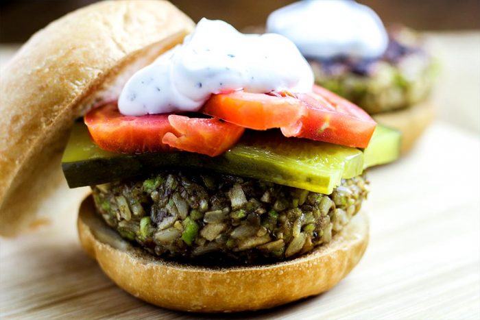 Edamame, Brown Rice & Apple Veggie Burger Recipe