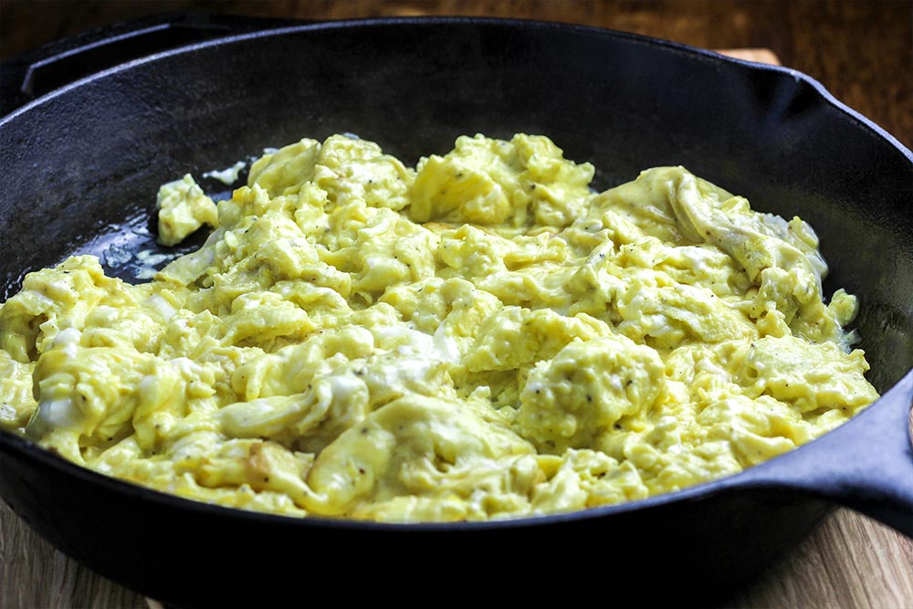 Scrambled Eggs in Skillet