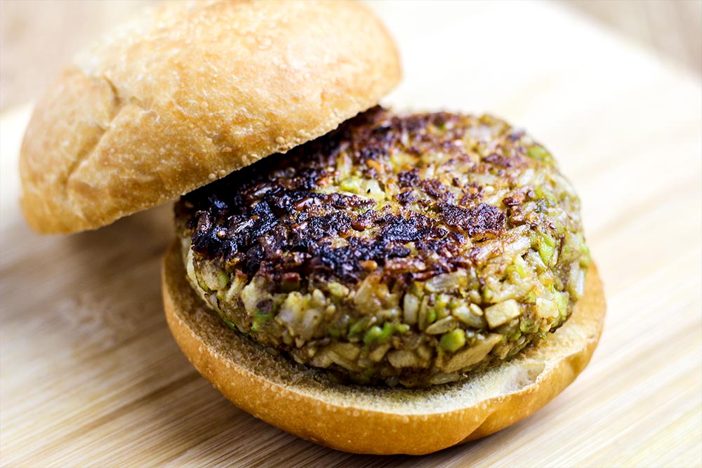 Sear on a Veggie Burger