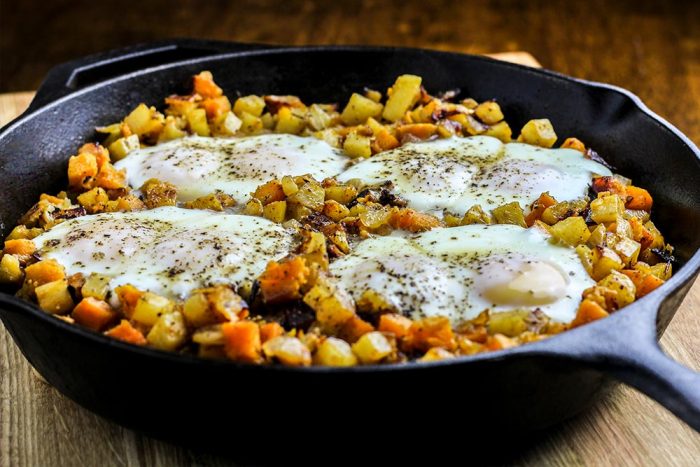 Garlic & Cream Sweet Potato Hash Recipe