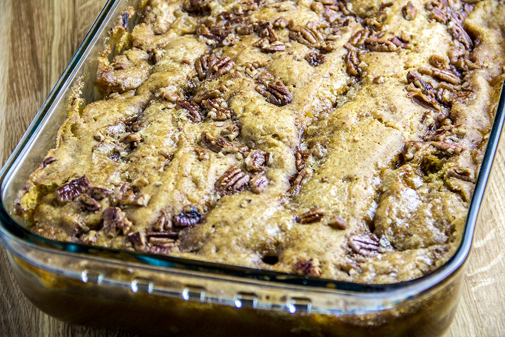 Baked Pumpkin & Pecan Cobbler