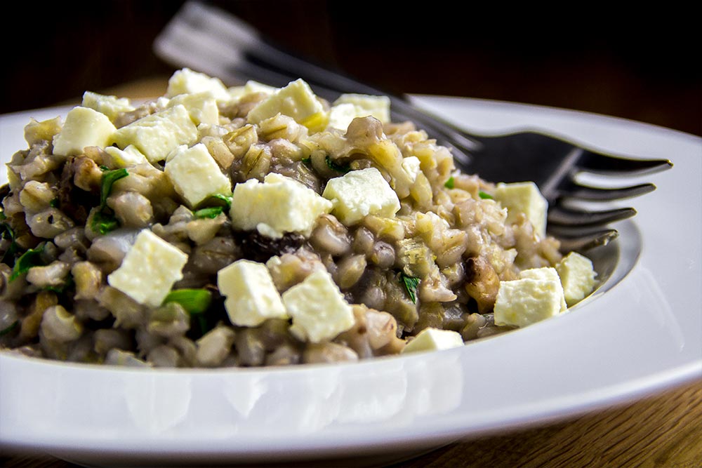 Barley Pilaf with Raisins, Walnuts & Feta Recipe