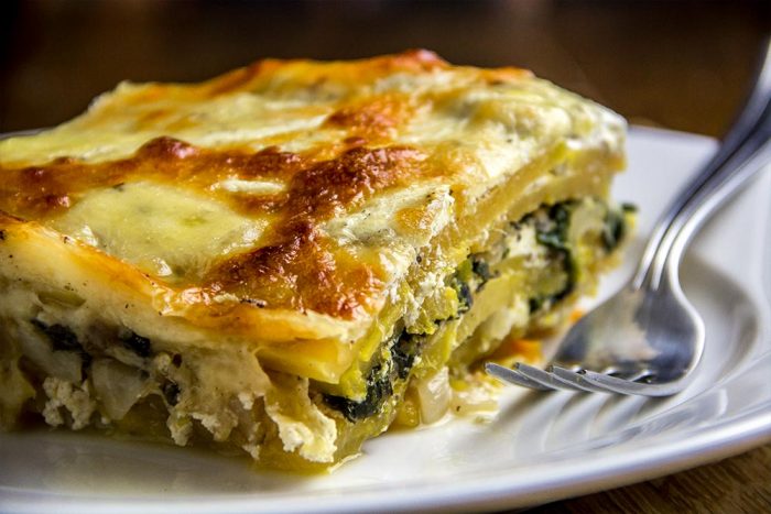 Butternut Squash & Spinach Lasagna
