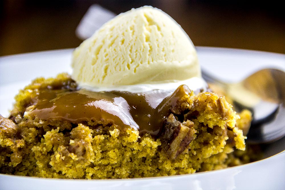 Pumpkin Pecan Cobbler