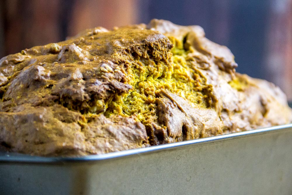 Pumpkin Bread Recipe Up-Close