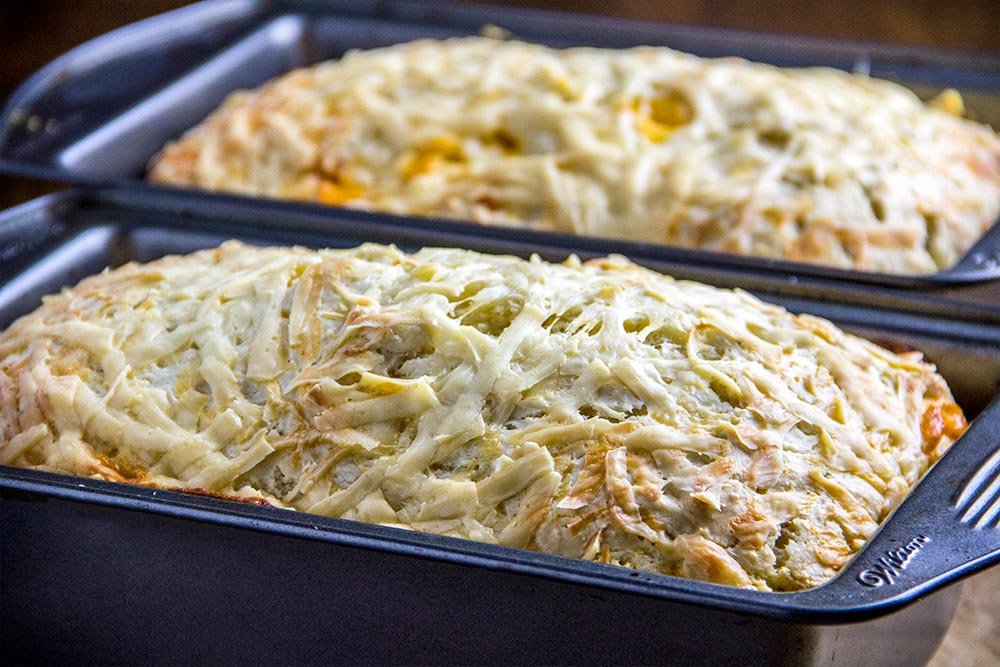 Easy Cheese Bread Loaves