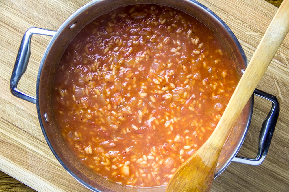 Cooked Tomato Risotto
