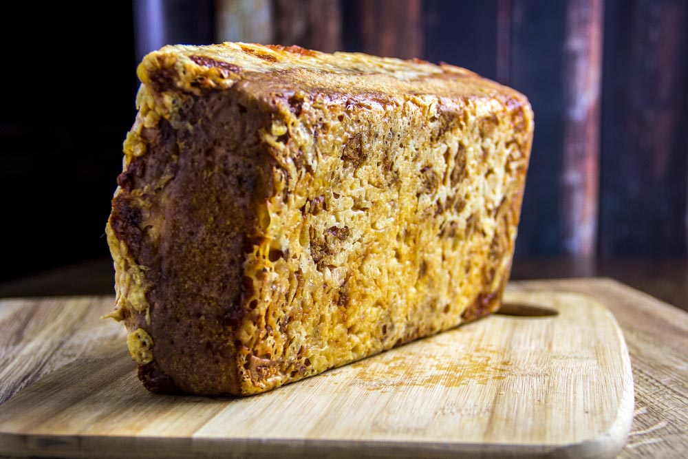 Parmesan Cheese at Bottom of Bread