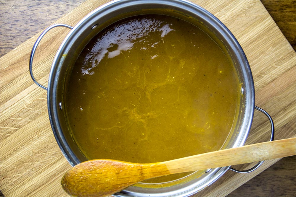 Pumpkin Soup in Large Pot