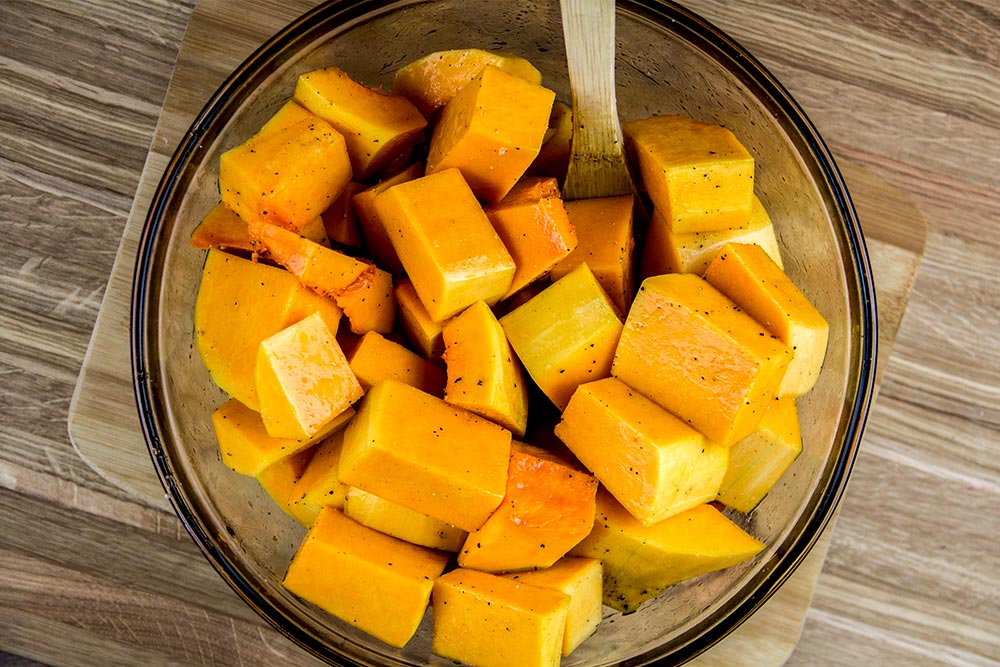 Butternut Squash Cut into Pieces