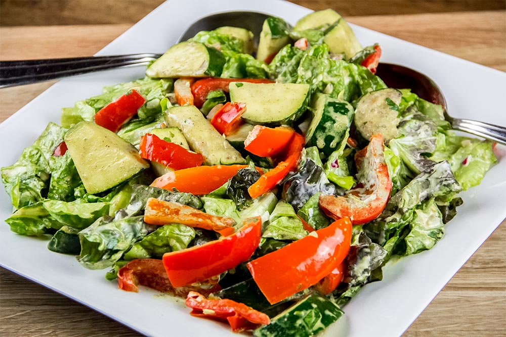 Warm Vegetable Salad with Curry-Yogurt Vinaigrette Recipe