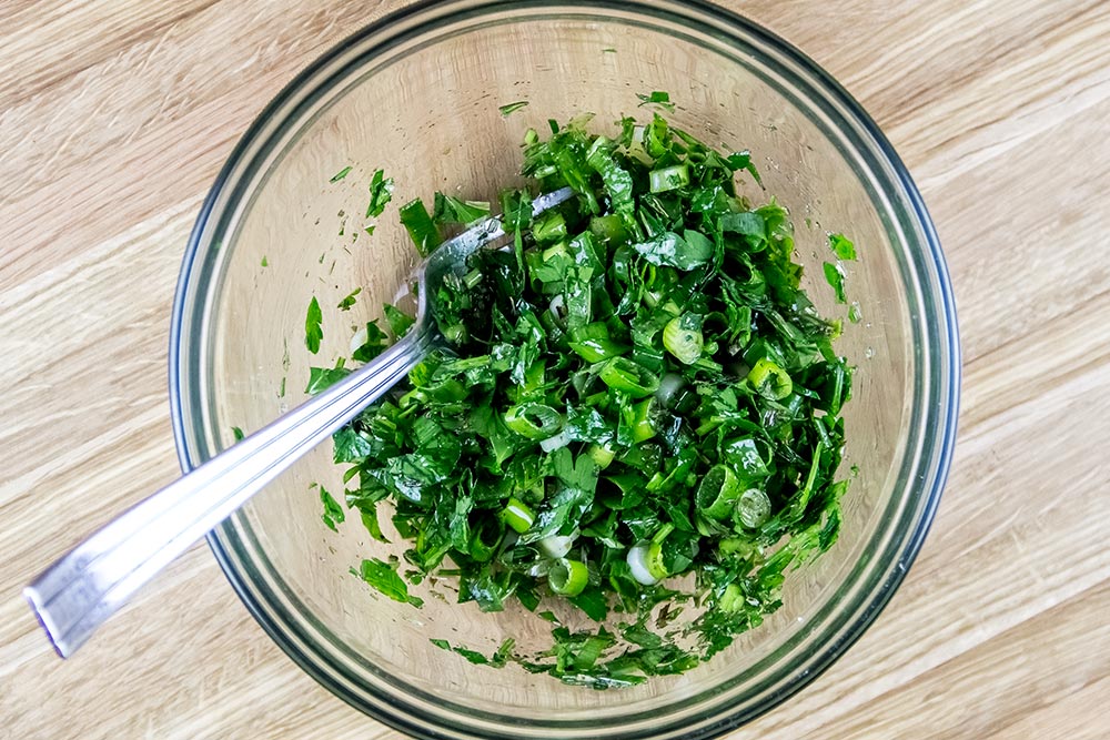 Mixed Herbs in Bowl