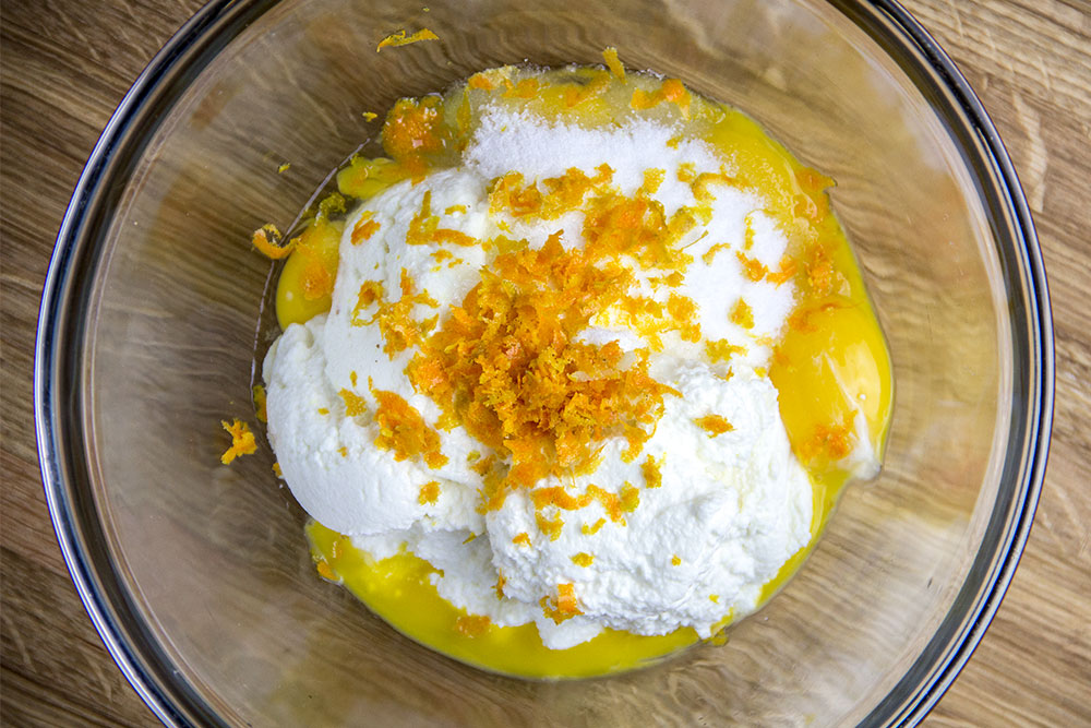 Unmixed Orange Pancake Mix