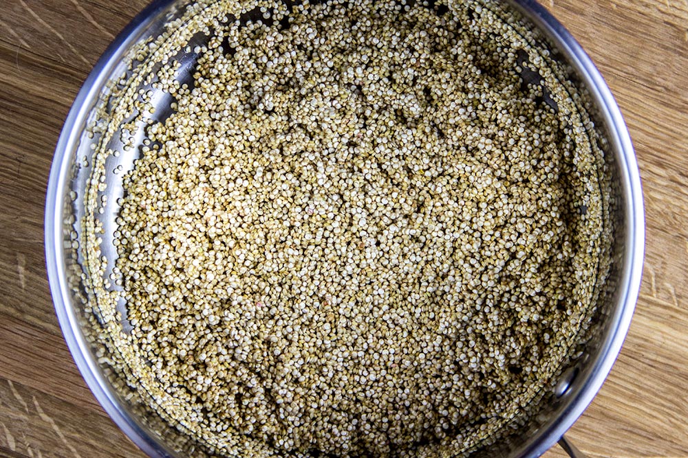 Toasting Quinoa