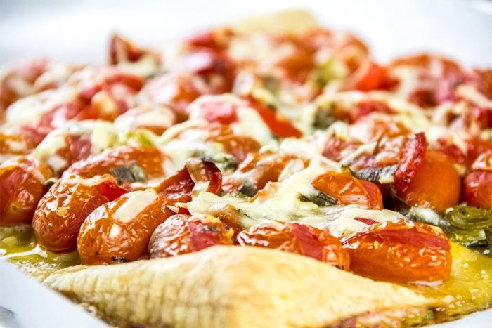 Roasted Tomato & Garlic Tart Recipe