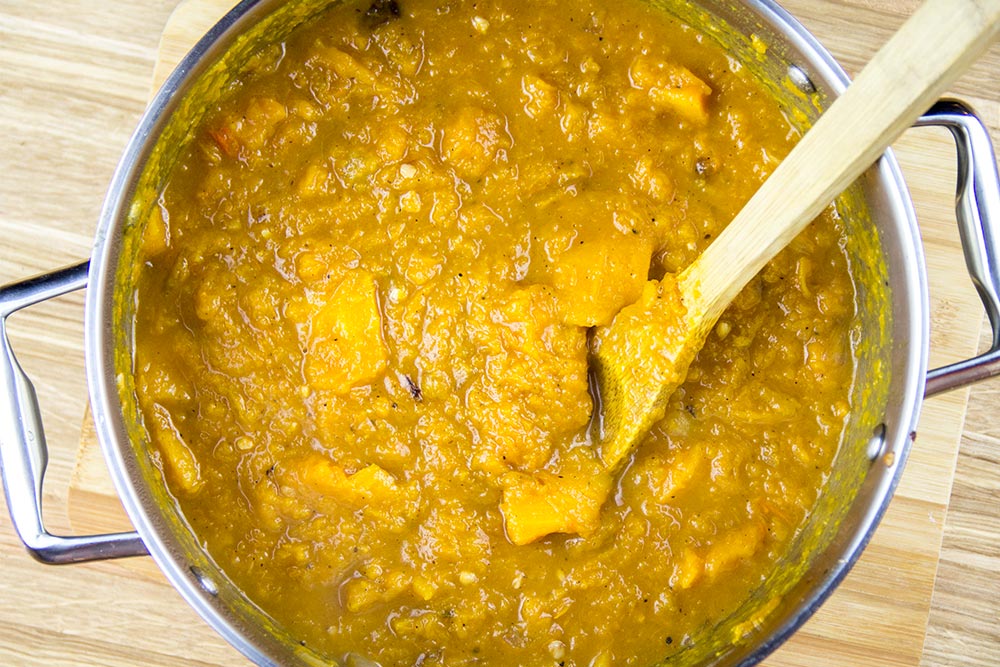 Unblended Butternut Squash Soup